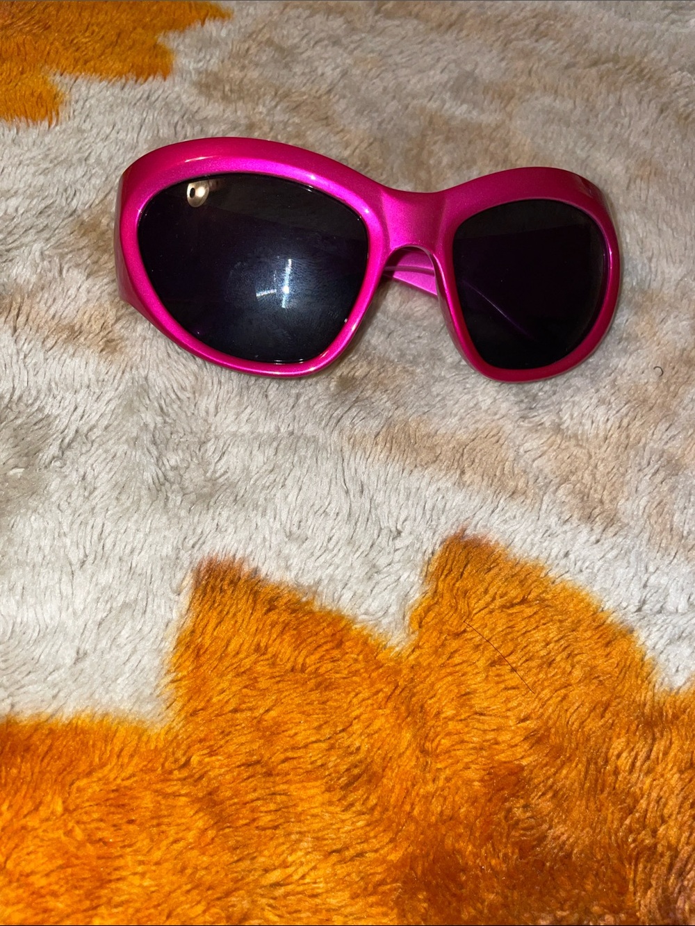 Women's Bold Hot Pink Sunglasses with Dark Lenses